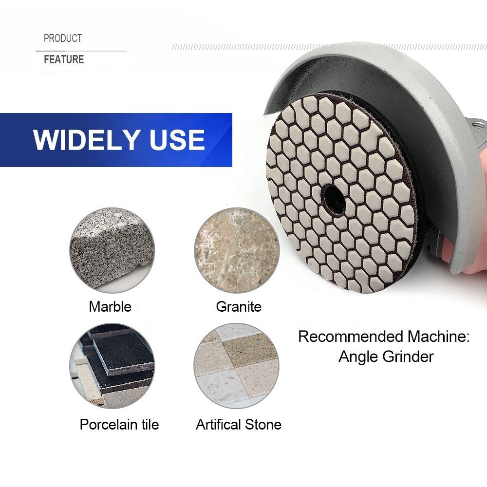 Polier Diamantpad Trägerplatte Magnetisch , Klettteller  polieren und schleifen.