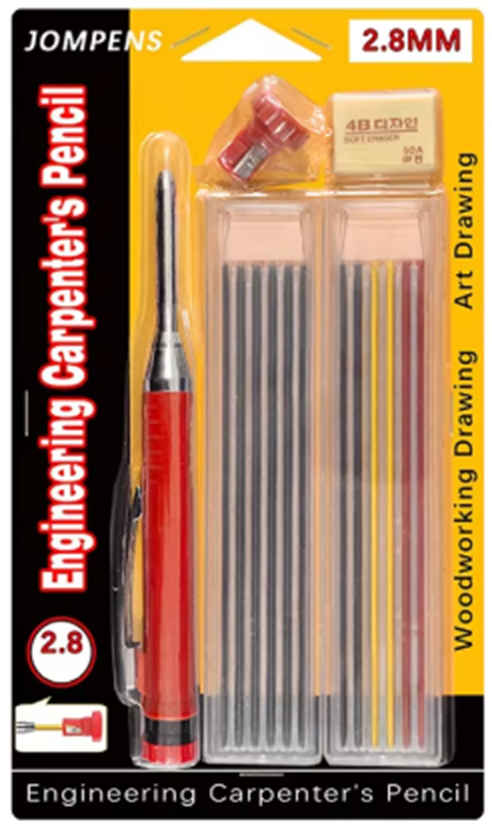 Tieflochmarker, Marker, Baumarker, Bleistift, Ersatzminen, Minen