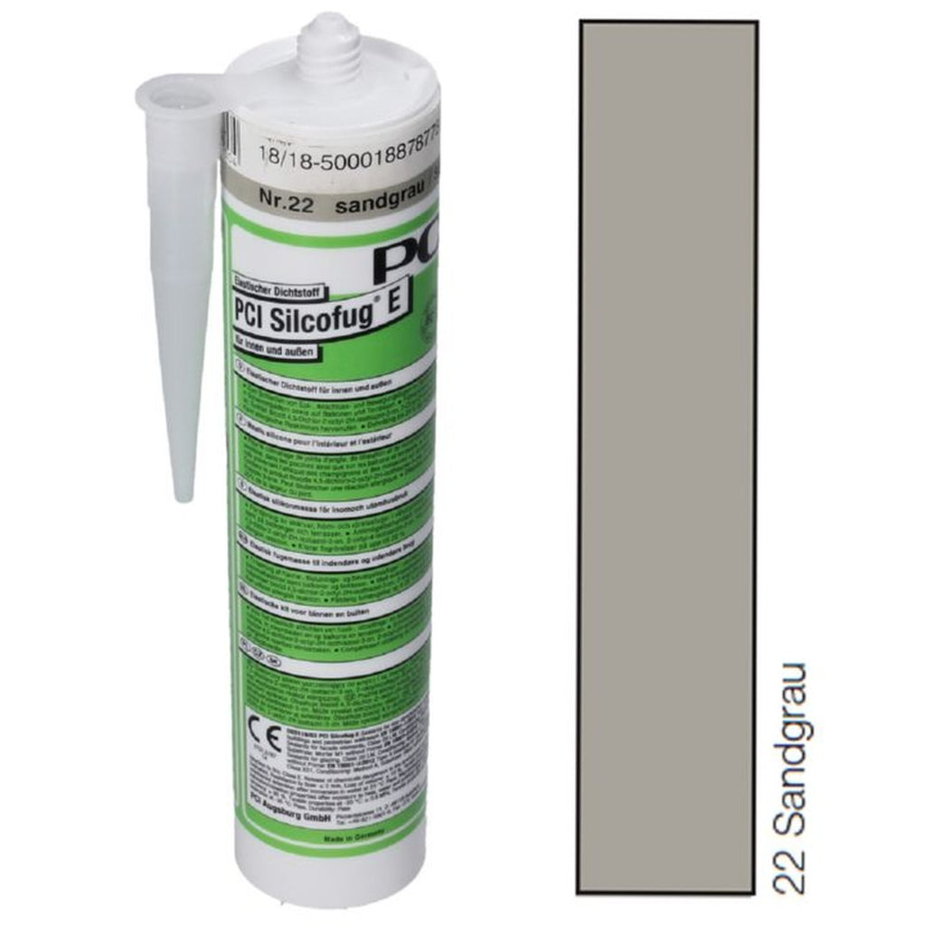 PCI Silcofug E Elastischer Dichtstoff Fuge Silicon Bad Sanitär Kartusche 310 ml