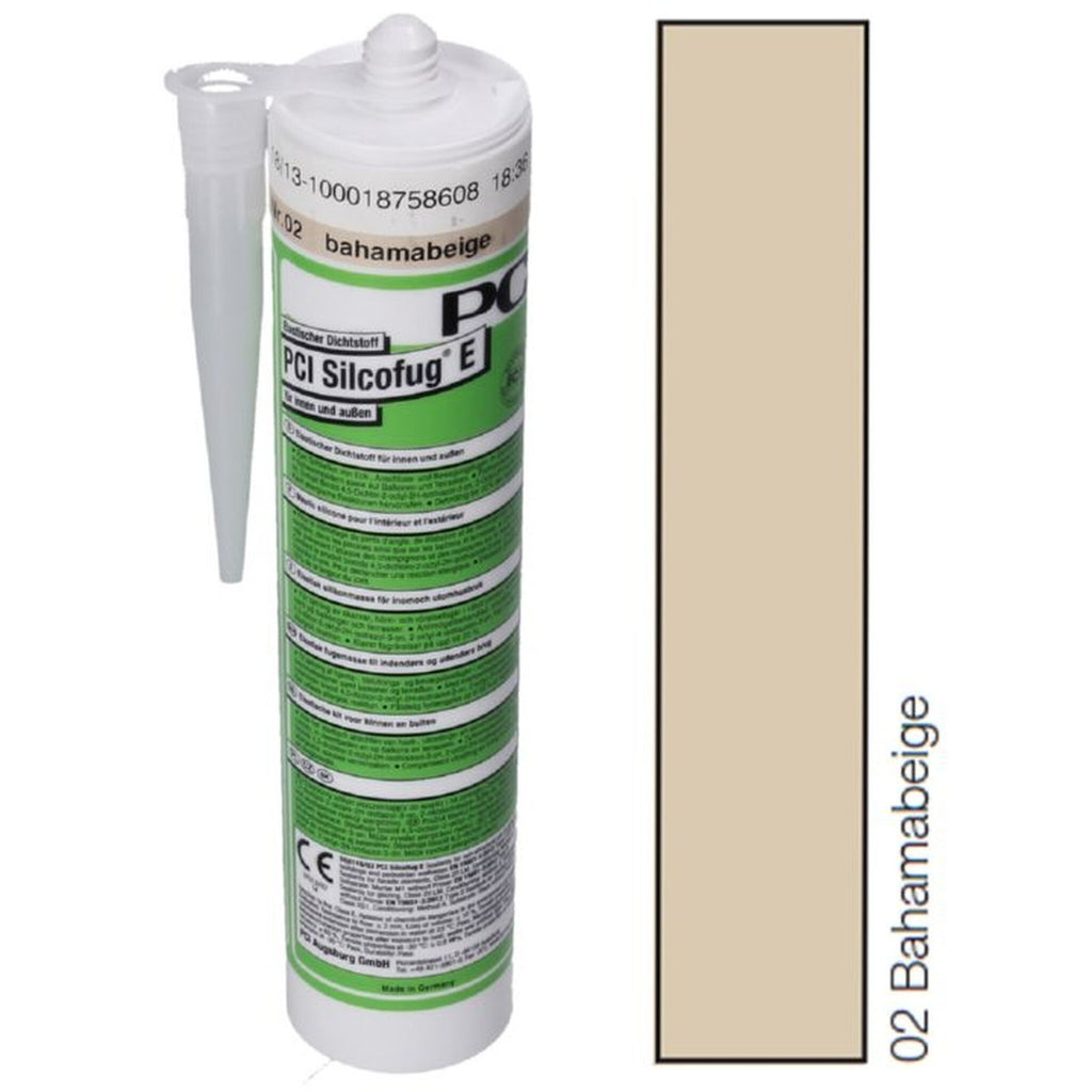 PCI Silcofug E Elastischer Dichtstoff Fuge Silicon Bad Sanitär Kartusche 310 ml