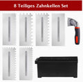 Austauschbare Zahnkellenblätter - Wechselkellen-Set,  Zahnkelle Set mit Box