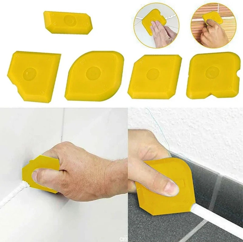 Fugenglätter Set Silikonspachtel Silikonglätter Silikon abzieher Abzieher 5-tlg