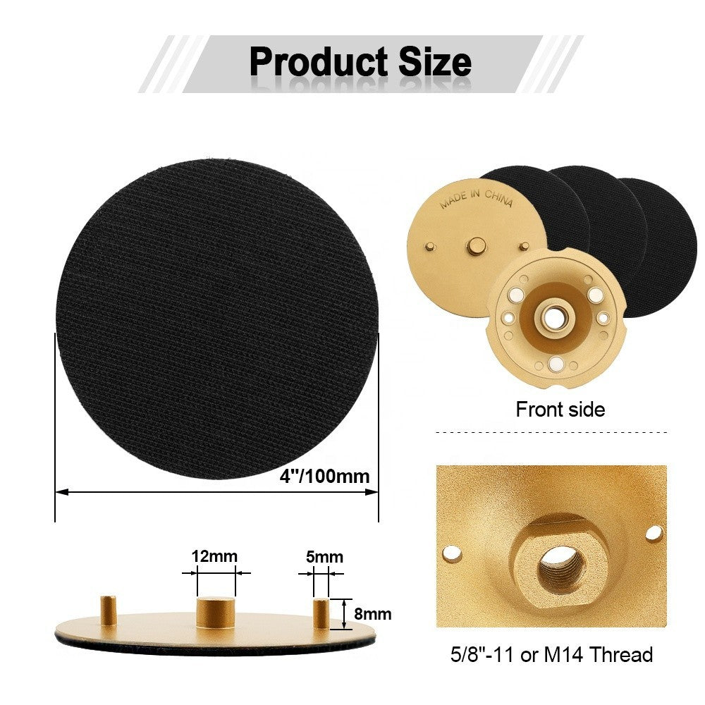 Polier Diamantpad Trägerplatte Magnetisch , Klettteller  polieren und schleifen.