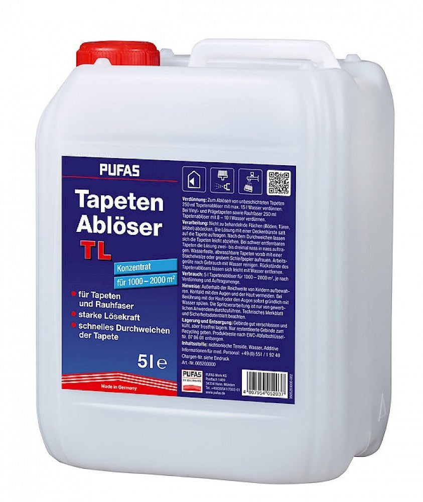 Pufas Tapetenablöser TL, 1L - 5L | Tapetenlöser, Tapeten löser