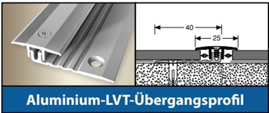 Übergangsprofil Bodenleiste Abschlussprofil Anpassungsprofil für Laminat - Vinyl