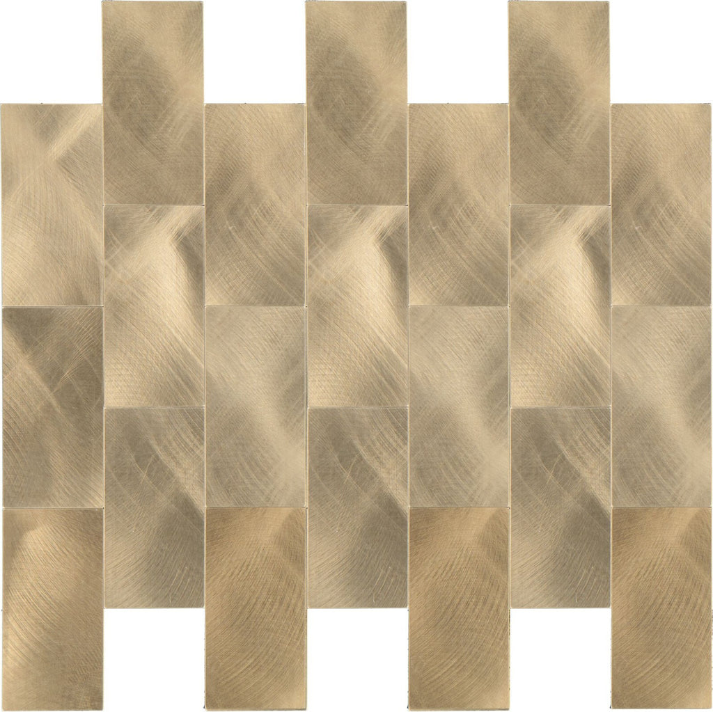 Mosaikfliesen Selbstklebend Glas Alu Metall Mosaik Wandverkleidung  -  0,9 qm