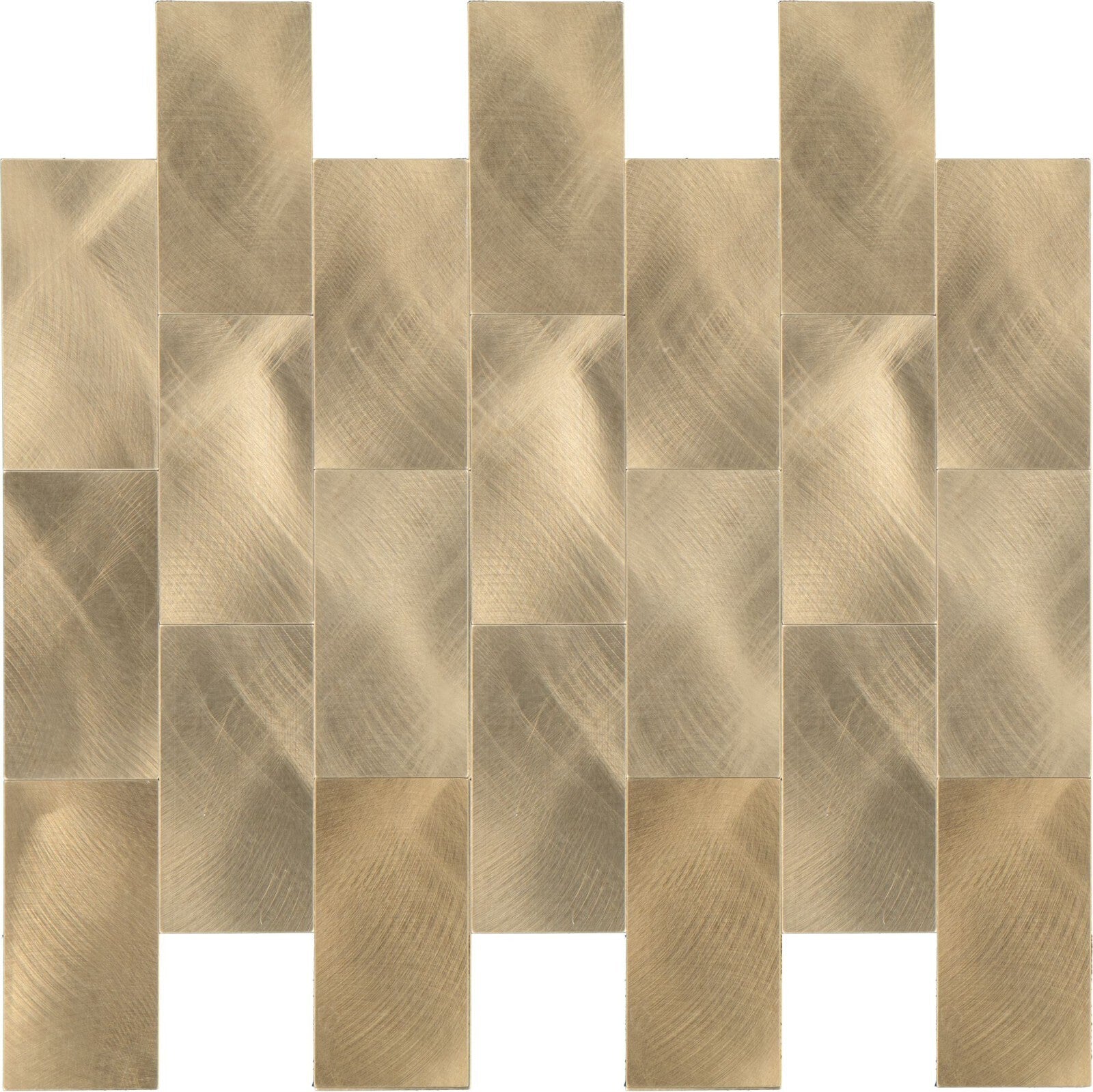 Mosaikfliesen Selbstklebend Glas Alu Metall Mosaik Wandverkleidung  -  0,9 qm