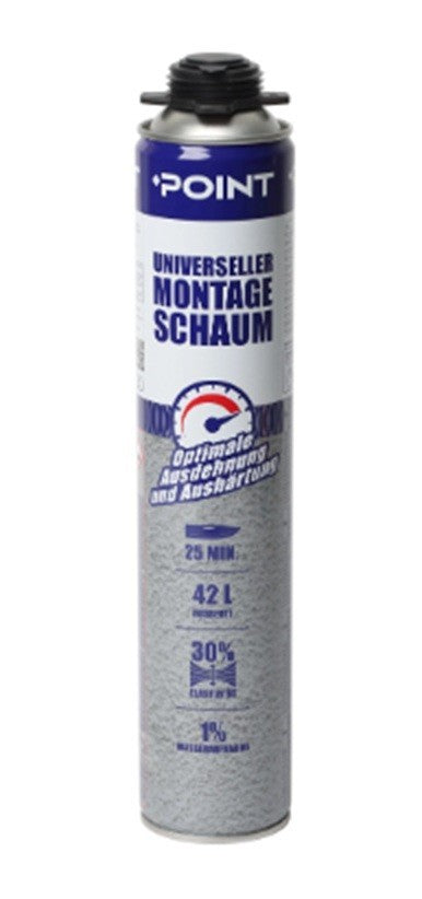 Bauschaum Pistolenschaum Montageschaum 750 ml SET PU-Reiniger Schaumpistole, 2K