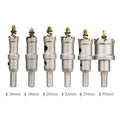 Lochsäge Hartmetall TCT Bohrkrone Kreisschneider für Edelstahl 19-75 mm Set