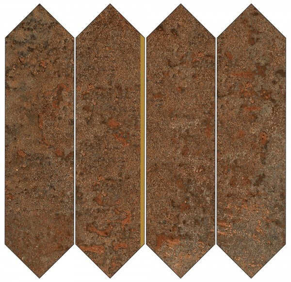 Ascot Mosaik URBANICA LOSANGA - Corten Emerald Iron Ash -  1 Paket 4 stück