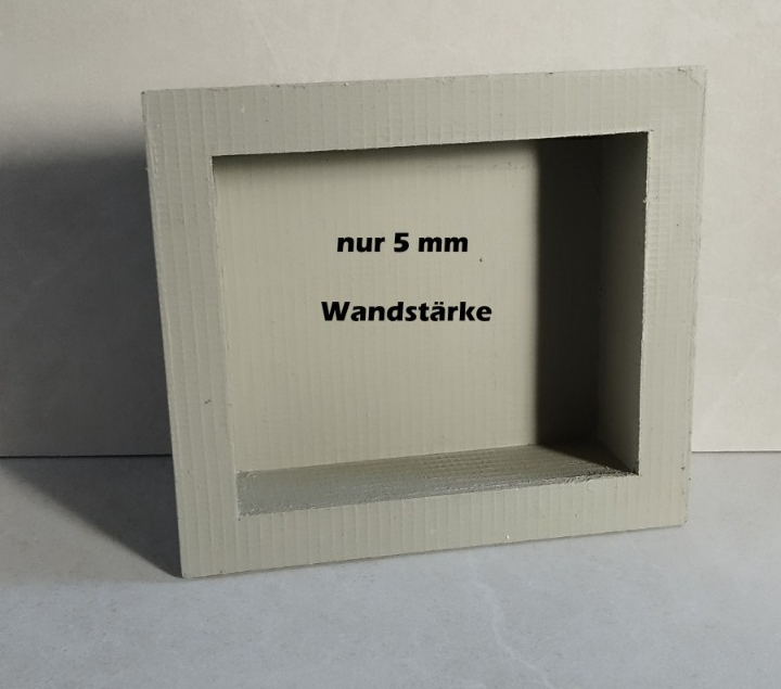 Wandnische, Befliesbare montagefertige Wandnische, Ablage