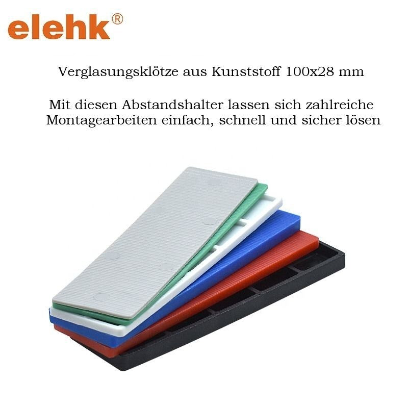 Kunststoff Abstandshalter Fenster  - Nivellierung Fensterkeile- Set  1-6 mm