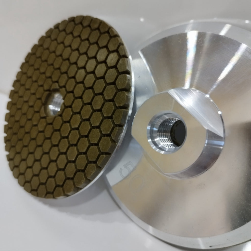 Diamant  Alu Polierscheibe Naturstein Fliese Trocken Polierpad M14 Schleifscheib
