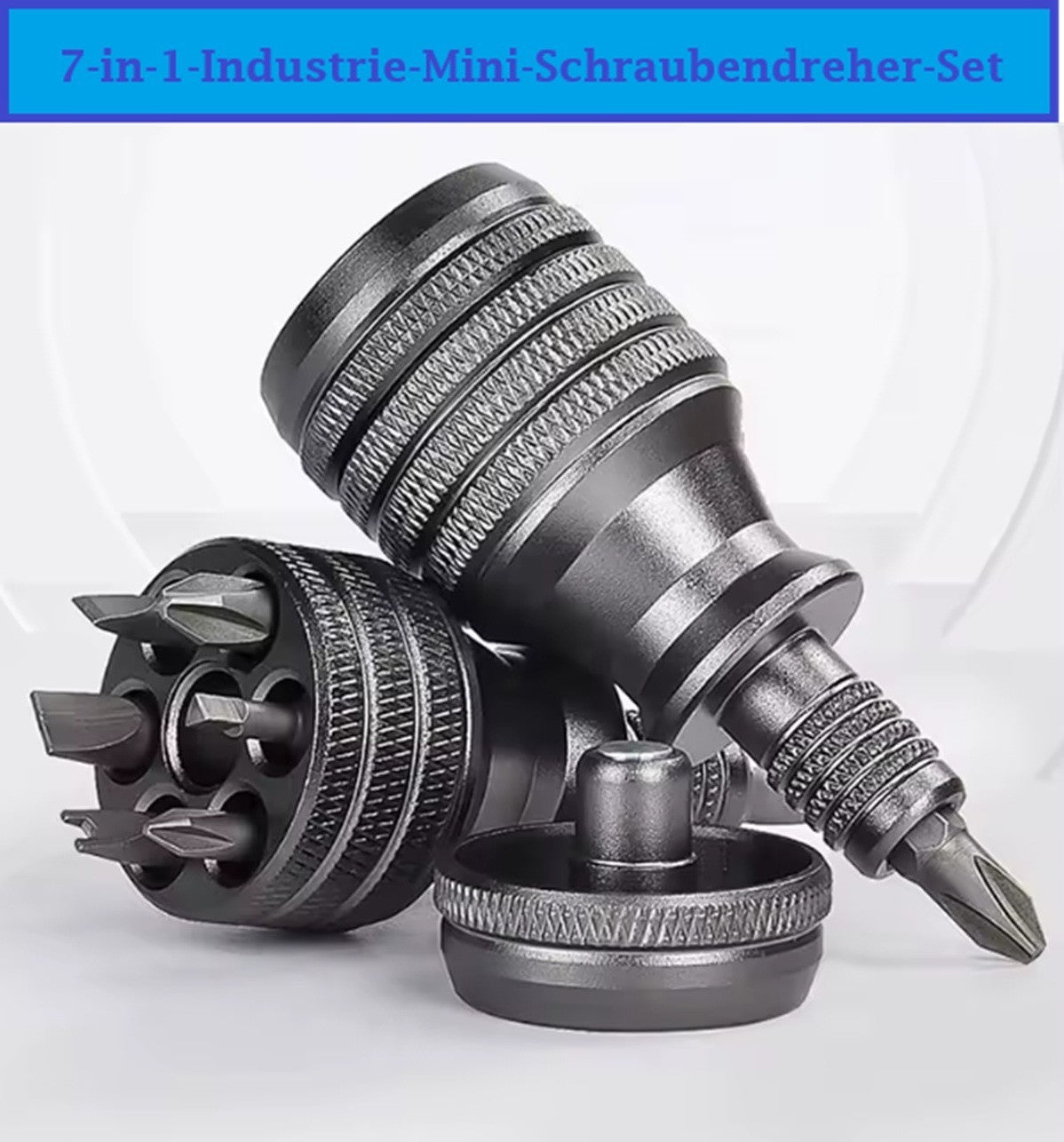 Schraubendreher Alu - Set - Satz,  Bits Magazin Kreuz Schlitz , Werkzeug