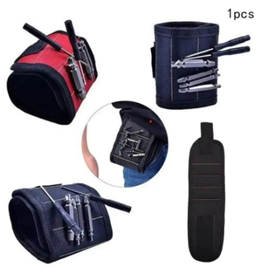 Werkzeugtasche Werkzeuggürtel Gürteltasche Handwerker Gürtel - Magnetarmband