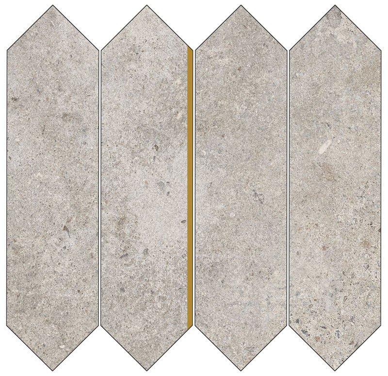 Ascot Mosaik URBANICA LOSANGA - Corten Emerald Iron Ash -  1 Paket 4 stück