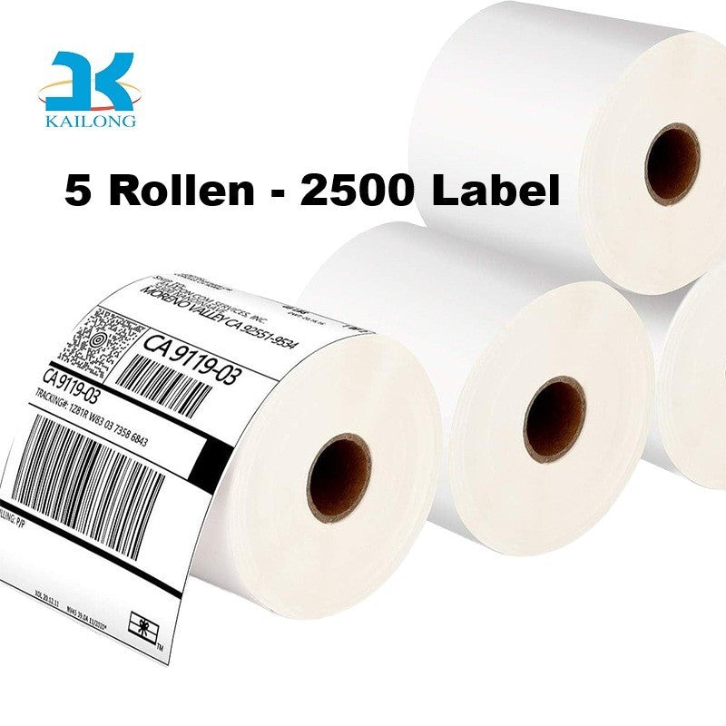 Thermo Versand Etiketten Rolle 100 x 150 mm | 500 - 2500 Stk. DHL DPD UPS ZEBRA