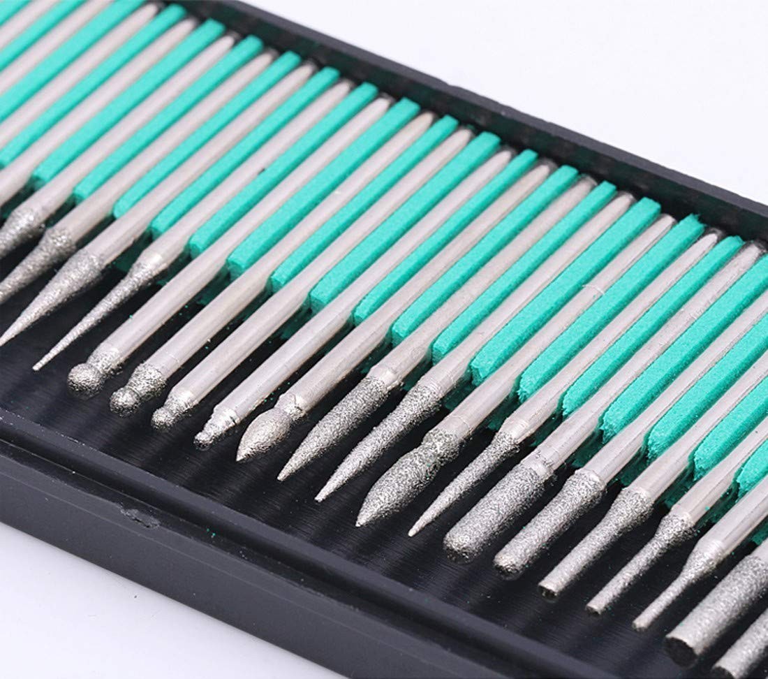 Diamant Fräser Schleifstift 3-6mm Diamantschleifer Bohrer für "Dremel Proxxon"
