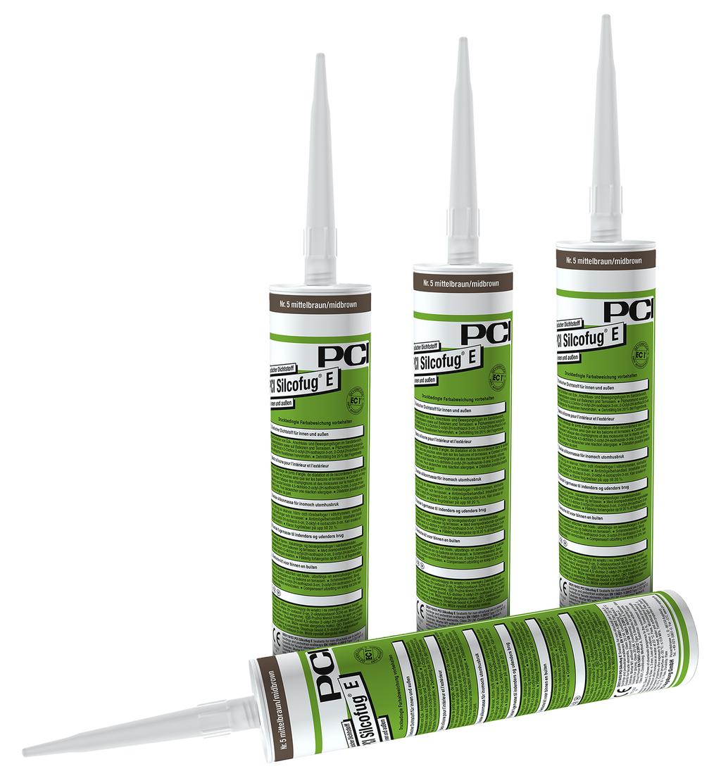 PCI Silcofug E 12 x Elastischer Dichtstoff Fuge Silikon Bad Sanitär, Abdichtung