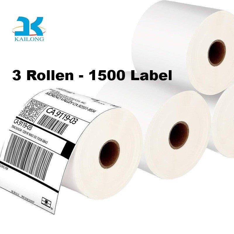 Thermo Versand Etiketten Rolle 100 x 150 mm | 500 - 2500 Stk. DHL DPD UPS ZEBRA