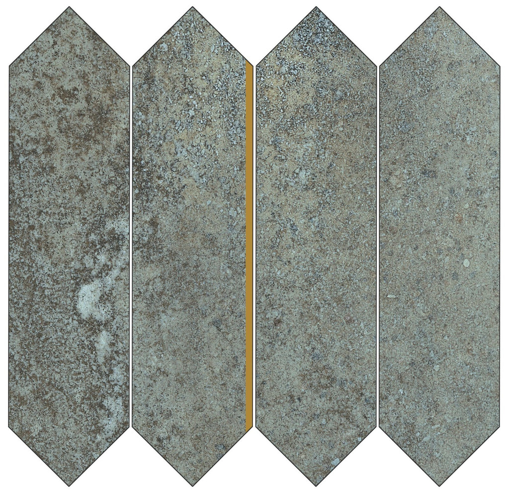 Ascot Mosaik URBANICA LOSANGA - Corten Emerald Iron Ash -  1 Paket 4 stück