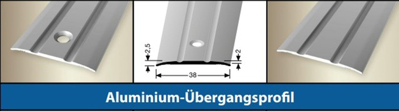 Übergangsprofil Bodenleiste Abschlussprofil Anpassungsprofil für Laminat - Vinyl