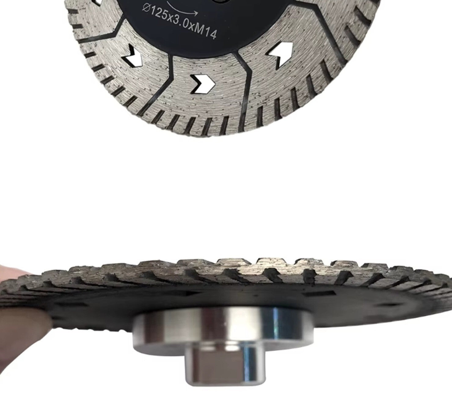 Diamanttrennscheibe 125-180 mm Fliesen Feinsteinzeug  Gehrungsschnitte 45°