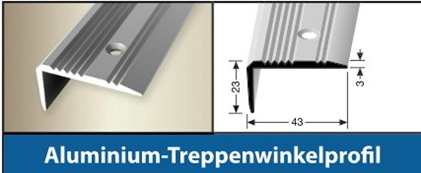 Übergangsprofil Bodenleiste Abschlussprofil Anpassungsprofil für Laminat - Vinyl