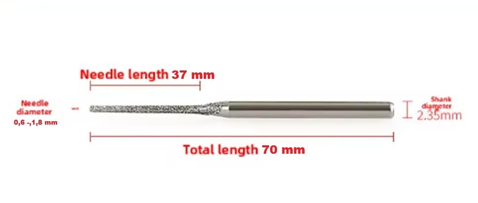 Diamant Bohrer - 0.6 mm - 1,3 mm - Fliesenbohrer, Glasbohrer,  Steinbohrer