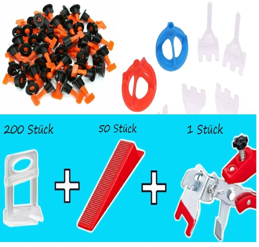 Schraublaschen Nivelliersystem Fliesen Plan System Verlegehilfe 1-3 mm Laschen