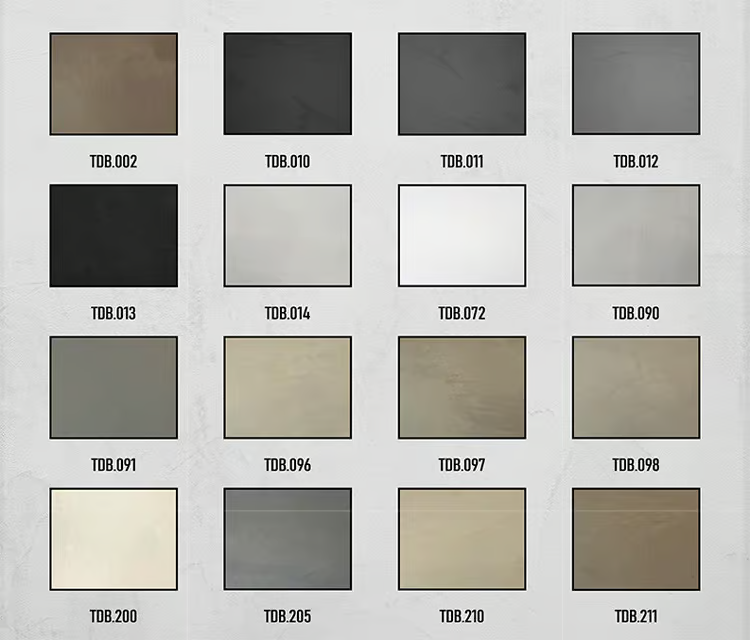 Design-Beton, Dekospachtel in Betonoptik   Mikrozement Putz für Bad, Küche