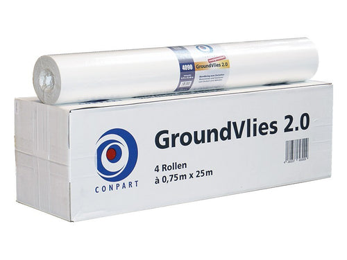 4 Rollen CONPART Groundvlies 4090 Malervlies 0.75m x 25m Renovierungsvlies