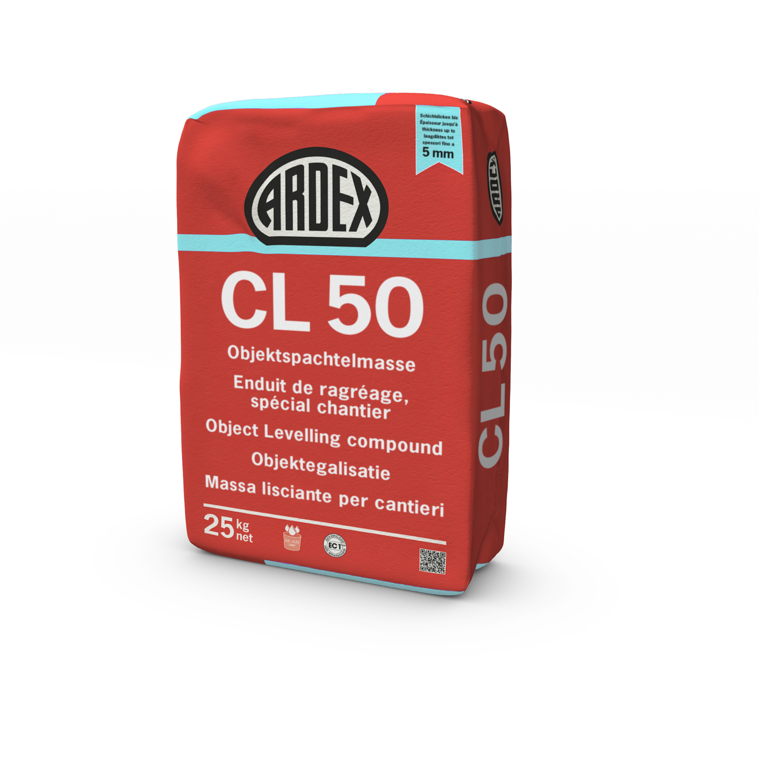 ARDEX CL 50 - neu Objektspachtelmasse, 1 - 5 mm  - 25 kg