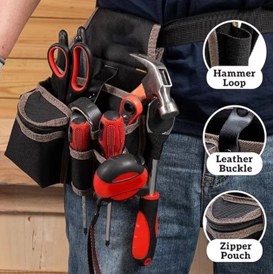Werkzeugtasche Werkzeuggürtel Gürteltasche Handwerker Gürtel - Magnetarmband