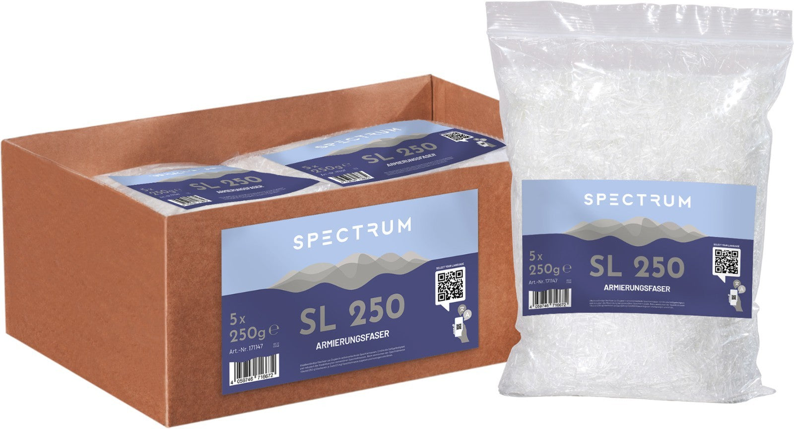 Armierungsfaser für  Spachtelmassen  Spectrum Codex