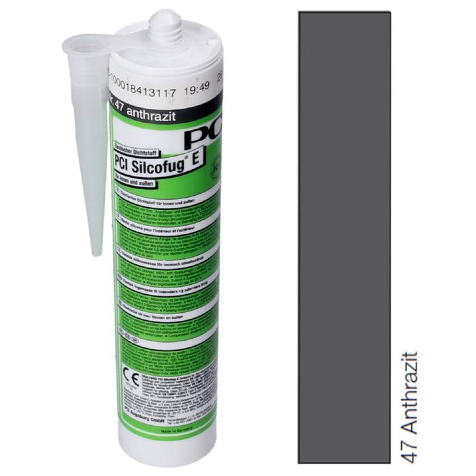 PCI Silcofug E Elastischer Dichtstoff Fuge Silicon Bad Sanitär Kartusche 310 ml