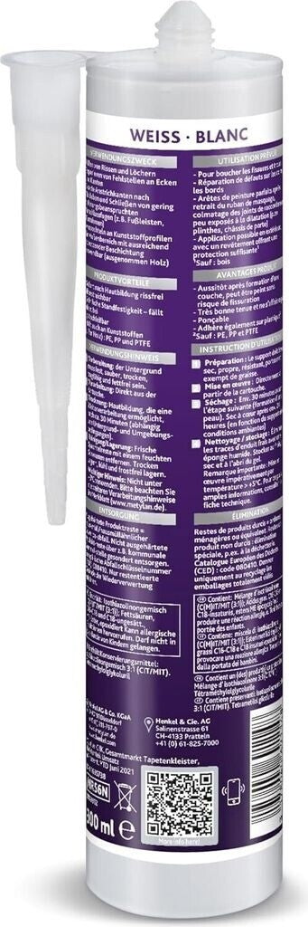 Metylan RenoMur Renospachtel – Innen und Außen, weiß, 300ml
