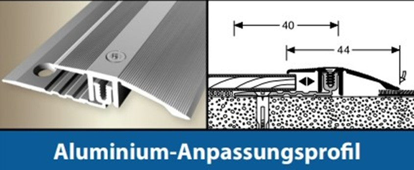 Übergangsprofil Bodenleiste Abschlussprofil Anpassungsprofil für Laminat - Vinyl