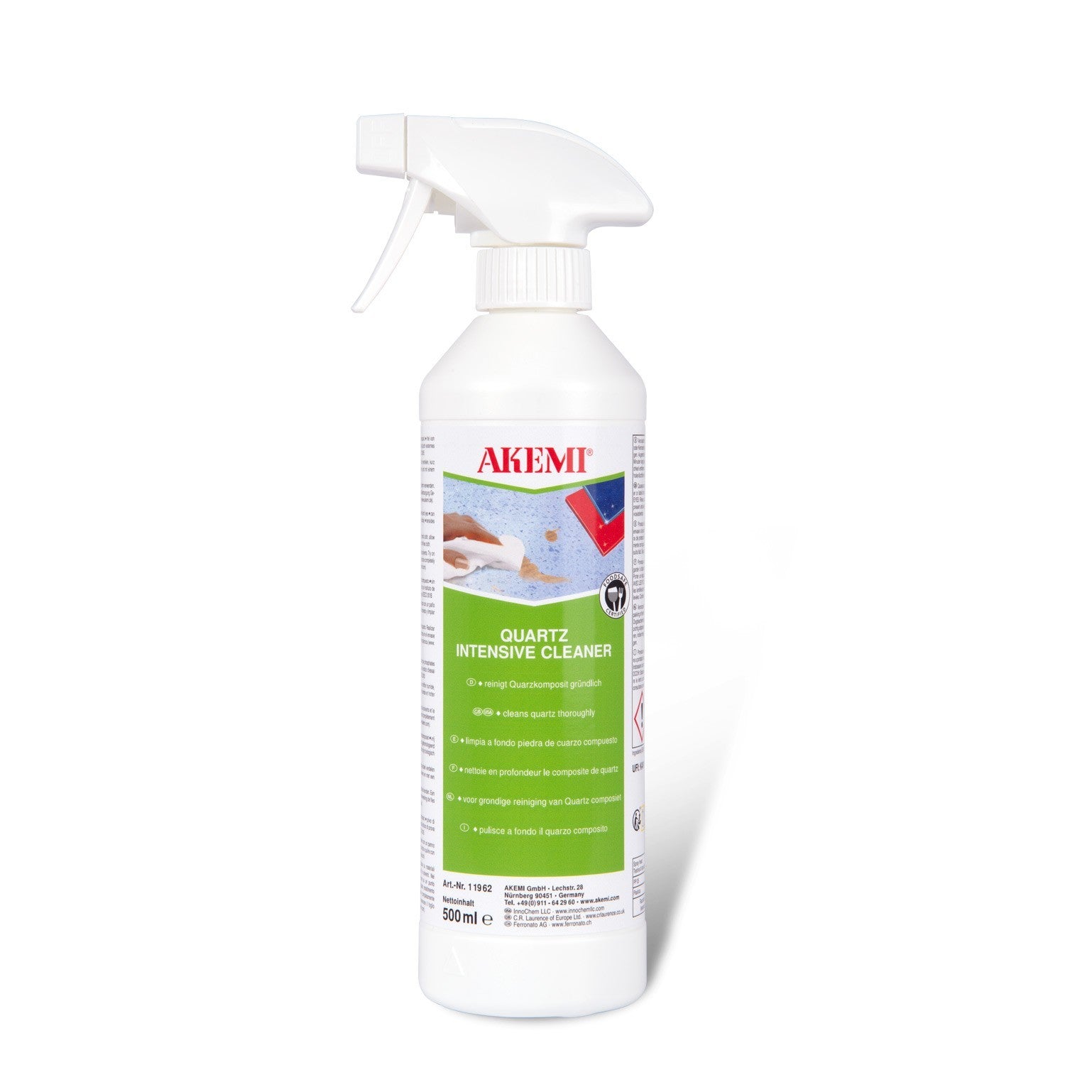Quartz Intensive Cleaner - Sprayflasche - Quartz Care Reinigung und Pflege Akemi