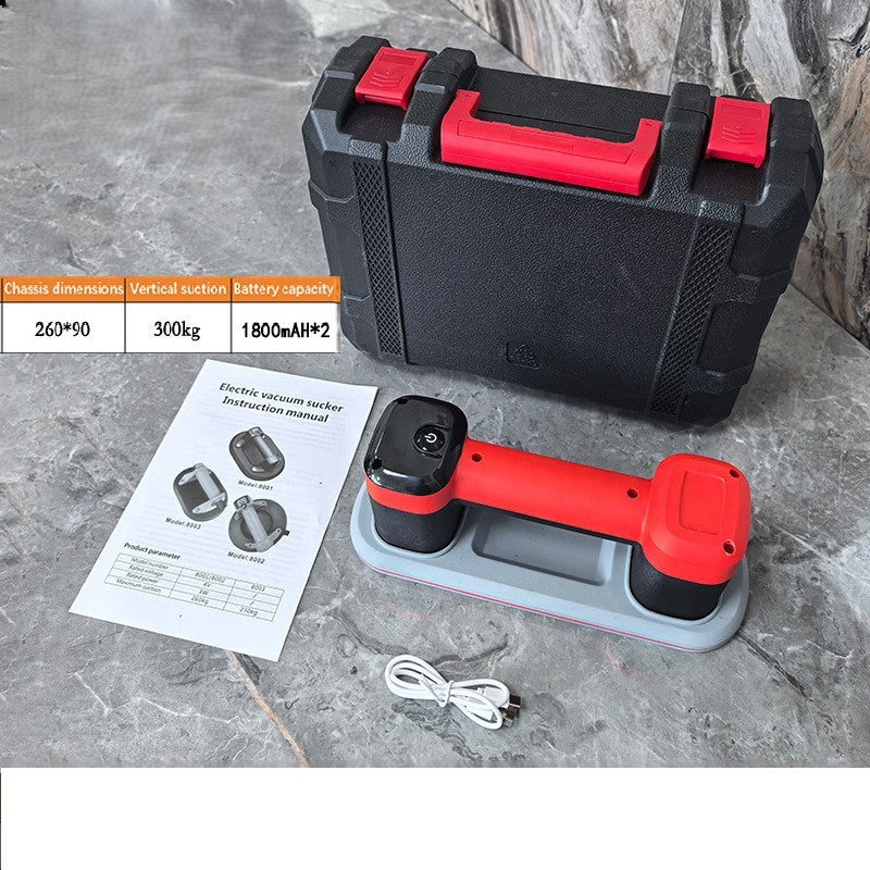 Mini Akku Vakuumheber 260 x 90 mm 120kg+ USB-C Saugheber Plattenheber Glasheber