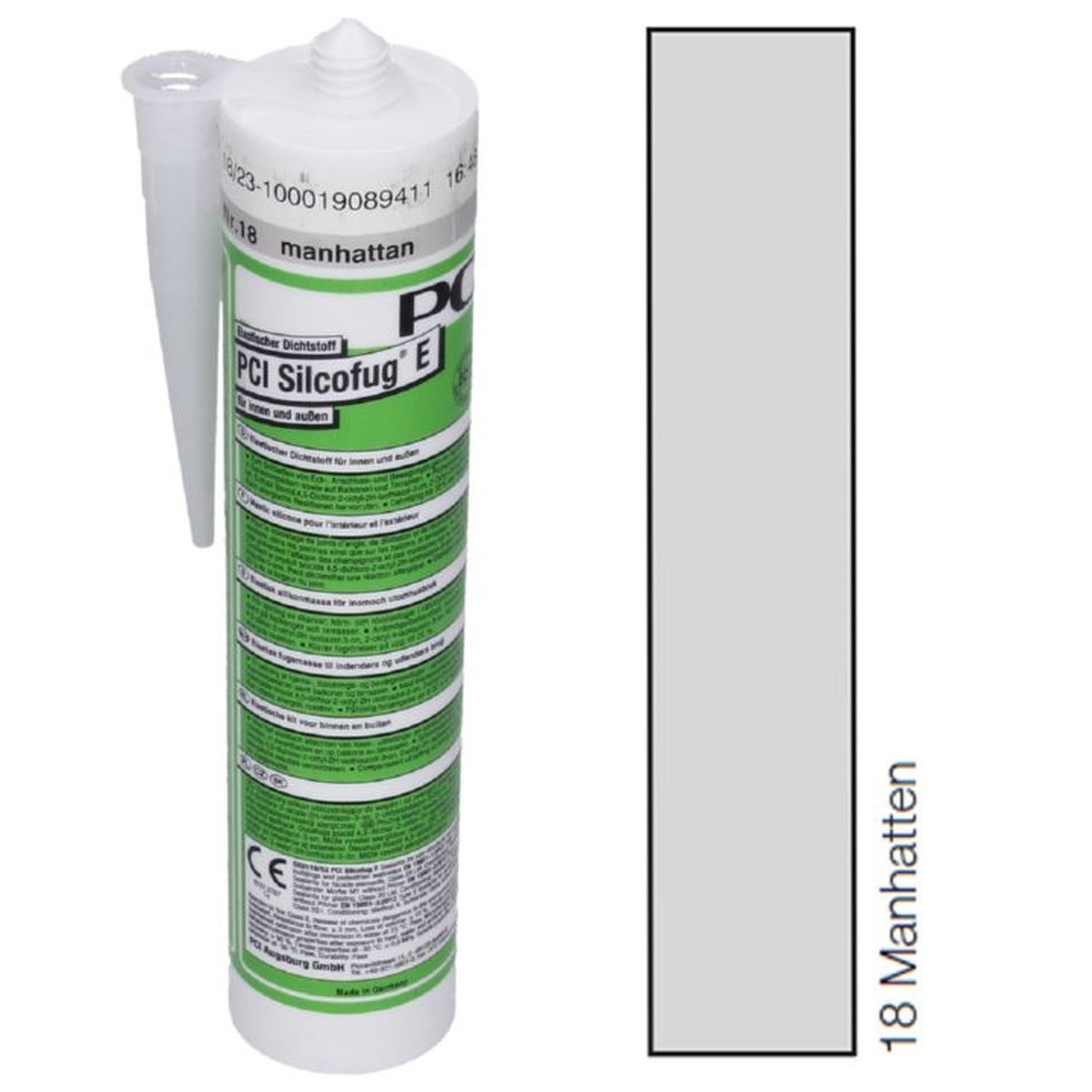 PCI Silcofug E Elastischer Dichtstoff Fuge Silicon Bad Sanitär Kartusche 310 ml