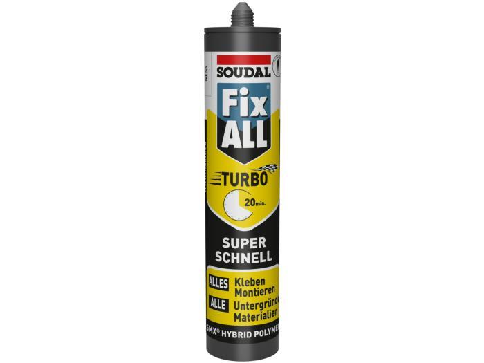 Soudal Fix ALL - Turbo, Kraftkleber, X-Treme, High Tack - Dicht-Klebstoff 290ml