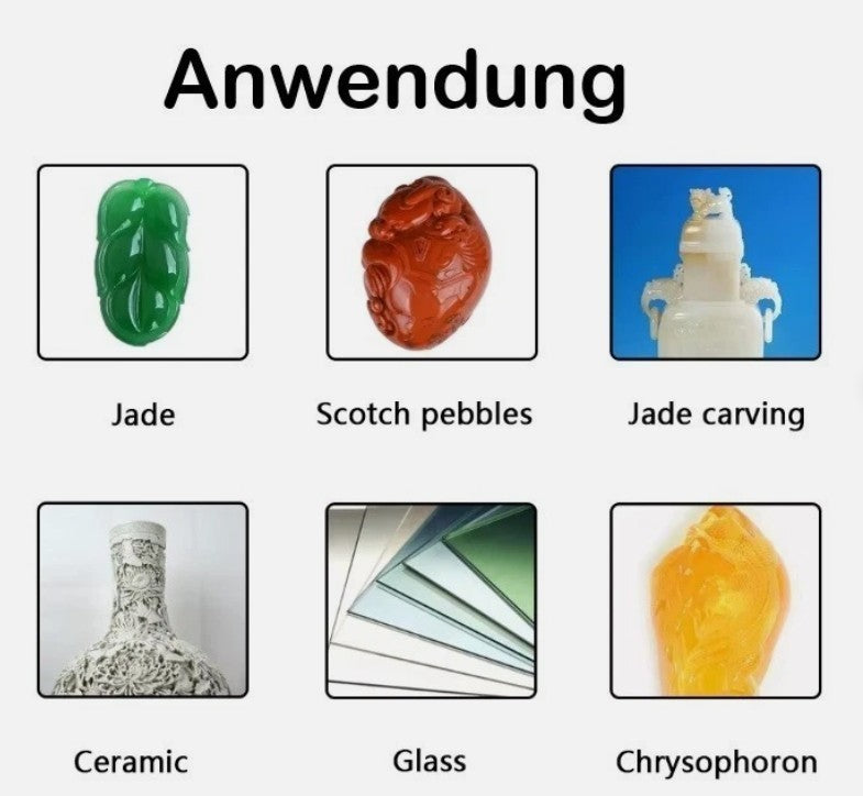 Diamantbohrer Fliesenbohrer Glasbohrer für Jade Stein Schmuck Hohlbohre 1-2,2mm 