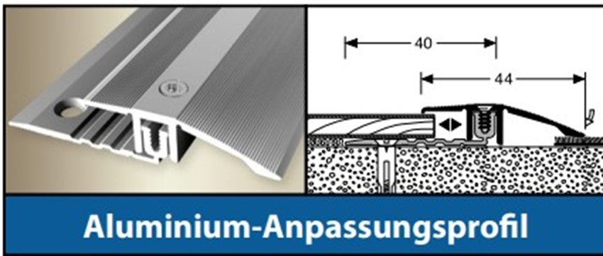 Übergangsprofil Bodenleiste Abschlussprofil Anpassungsprofil für Laminat - Vinyl