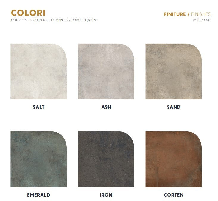 Ascot Mosaik URBANICA LOSANGA - Corten Emerald Iron Ash -  1 Paket 4 stück