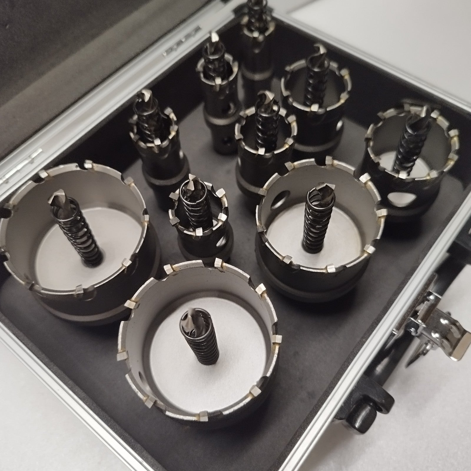 Lochsäge Hartmetall TCT Bohrkrone Kreisschneider für Edel - Stahl Set u. Einzeln