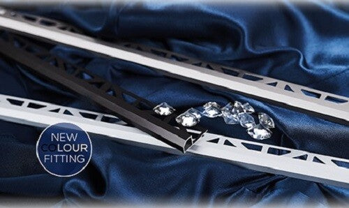 Fliesenprofile - DURAPLUS DIAMOND Profilserie mit 45° Diamant-Cut - 10 Stück