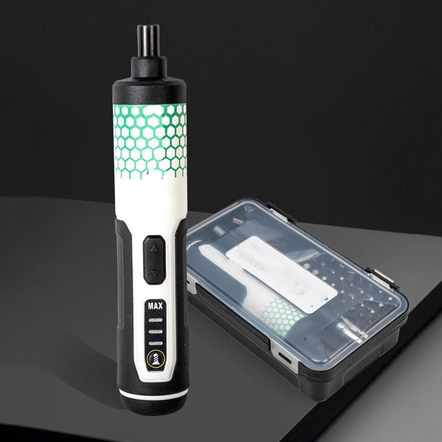 Mini Akkuschrauber Akkubohrschrauber inkl 30er Bitset 3,6 V Li-Ion Akku mit LED