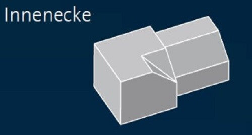 Fliesenprofile - DURAPLUS DIAMOND Profilserie mit 45° Diamant-Cut - 10 Stück