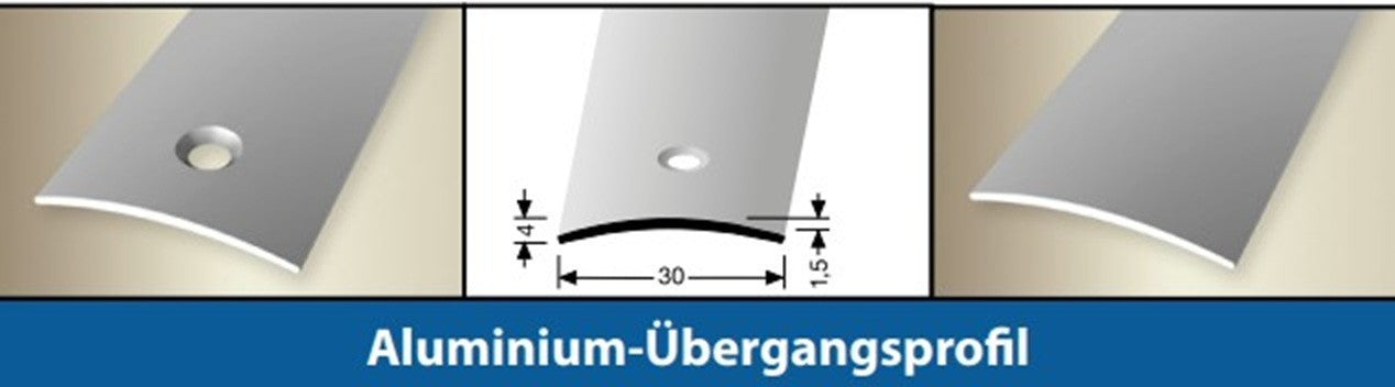 Übergangsprofil Bodenleiste Abschlussprofil Anpassungsprofil für Laminat - Vinyl